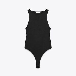 Zara Polyamide Halter Bodysuit - Size M